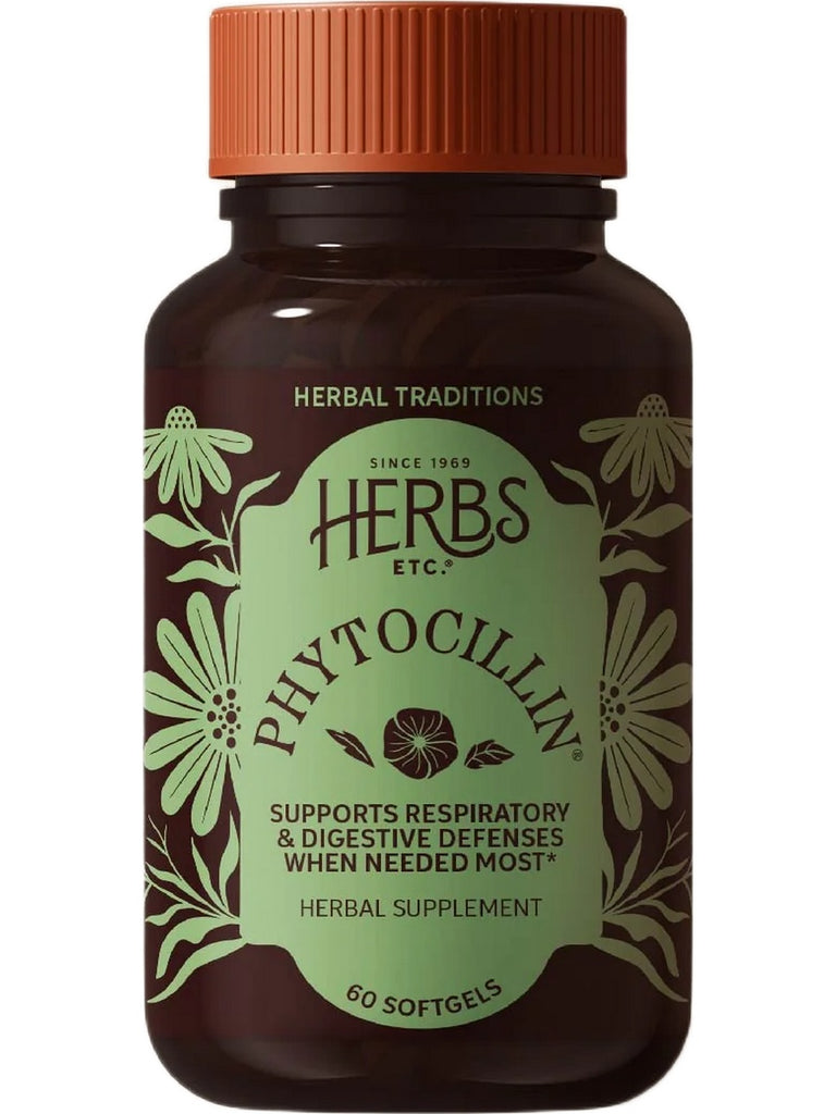 Herbs Etc., Phytocillin, 60 Softgels