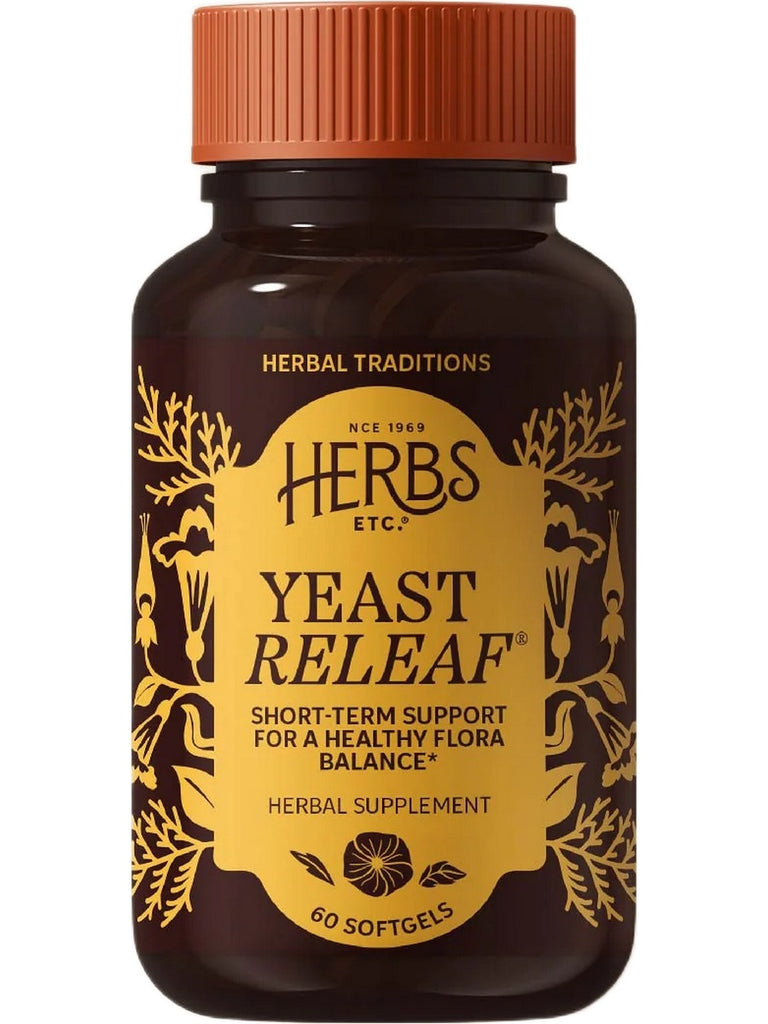 Herbs Etc., Yeast ReLeaf, 60 Softgels