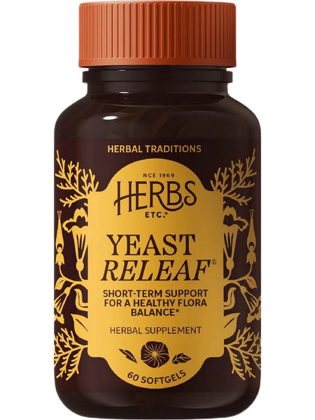 Herbs Etc., Yeast ReLeaf, 60 Softgels