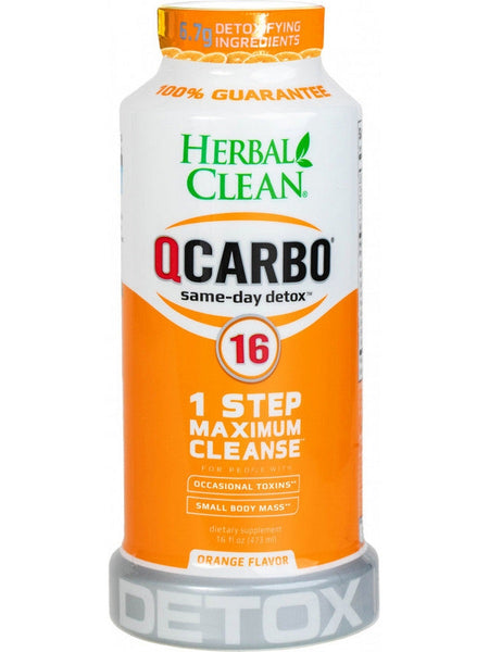 Herbal Clean, QCarbo 16, Orange, 16 fl oz