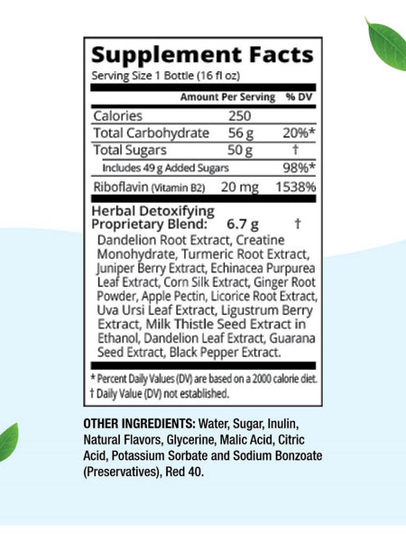 Herbal Clean, QCarbo 16, Straw-Mango, 16 fl oz