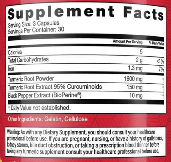 Health Plus, Turmeric Curcumin With BioPerine, 90 Capsules