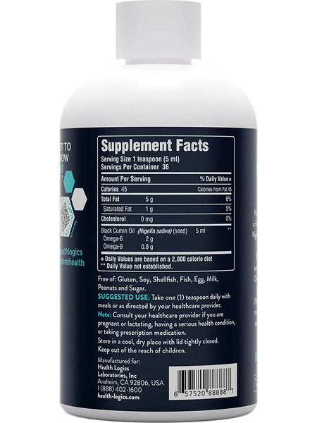 Health Logics, Black Seed Oil, 6 fl oz