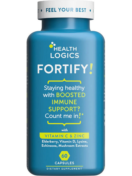 Health Logics, Fortify with Vitamin C and Zinc, 60 Capsules