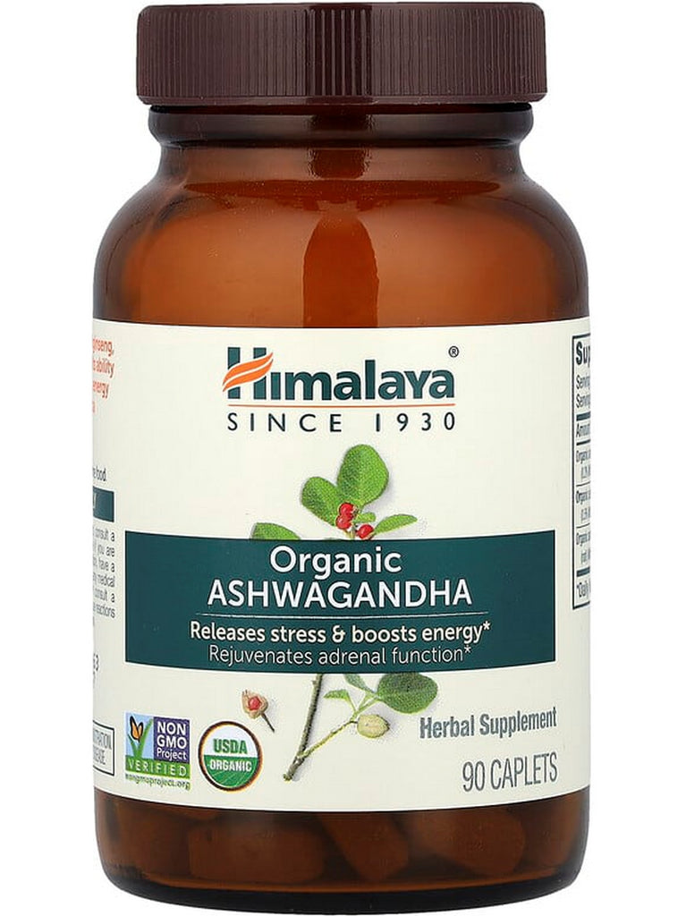 Himalaya, Organic Ashwagandha, 90 Caplets