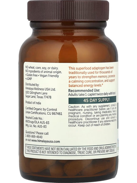 Himalaya, Organic Gotu Kola, 90 Caplets
