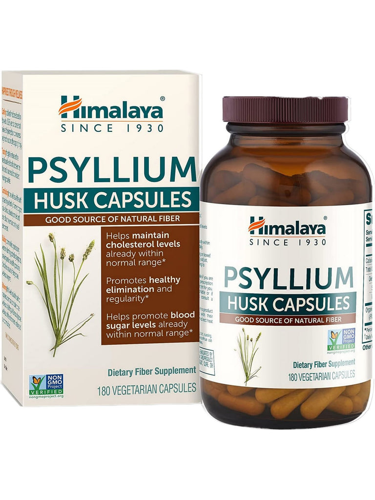 Himalaya, Psyllium, Husk Capsules, 180 Vegetarian Capsules