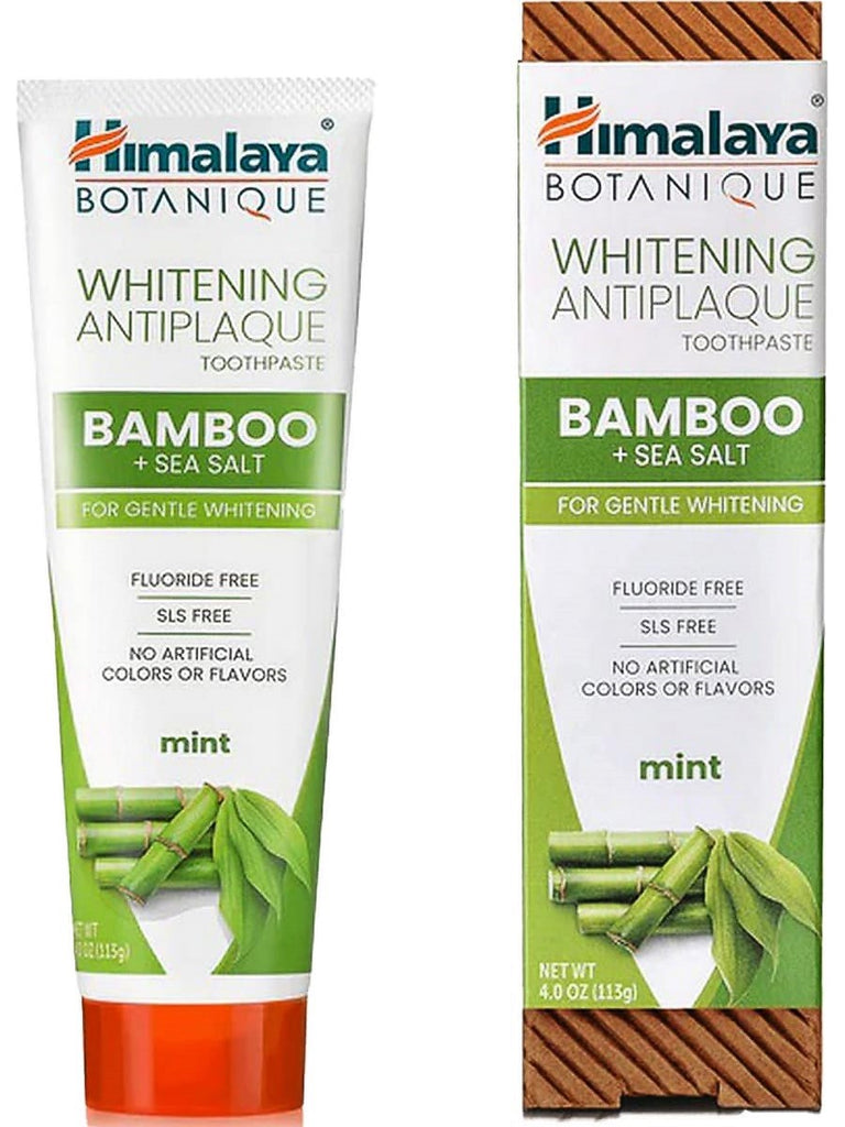 Himalaya, Whitening Antiplaque Toothpaste, Bamboo + Sea Salt, 4.0 oz (113g)