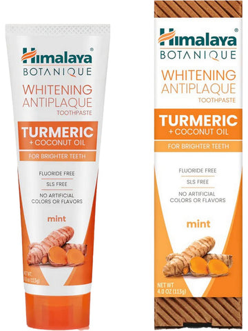 Himalaya, Whitening Antiplaque Turmeric + Coconut Oil Toothpaste, 4.0 oz (113g)