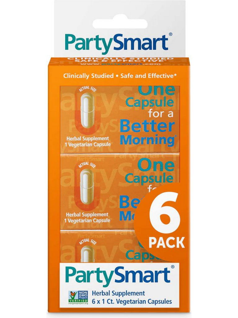 Himalaya, PartySmart, 6-Pack Vegetarian Capsules