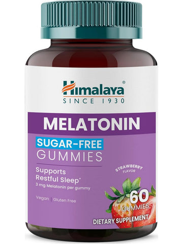 Himalaya, Melatonin Sugar-Free Gummies, Strawberry, 60 Gummies