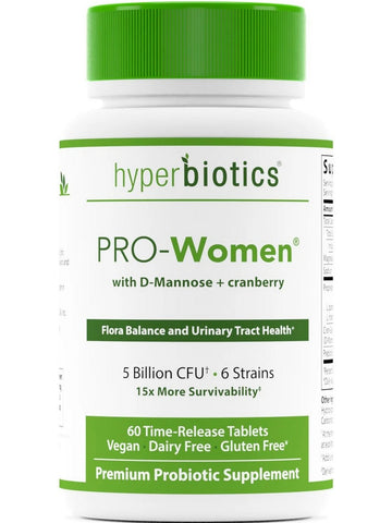 Hyperbiotics, PRO-Women,with D-Mannose+Cranberry, 60 Time-Release Tablets