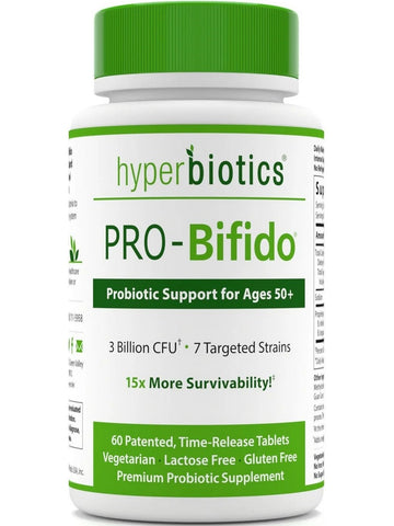 Hyperbiotics, PRO-Bifido 50+, 60 Patented, Time-Release Tablets
