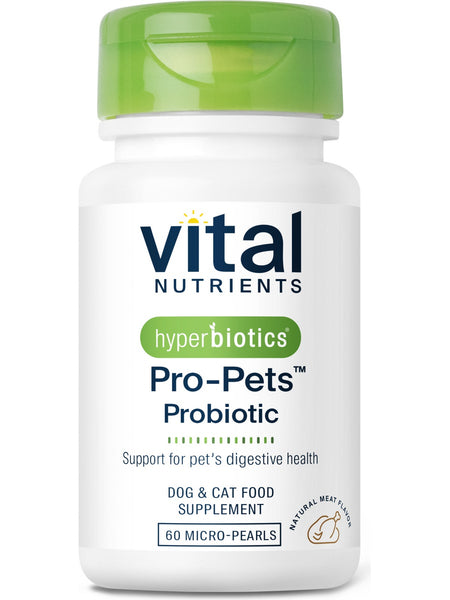Hyperbiotics, PRO-Pets, Natural Pork Flavor, 60 Patented, Time-Release Micro-Pearls