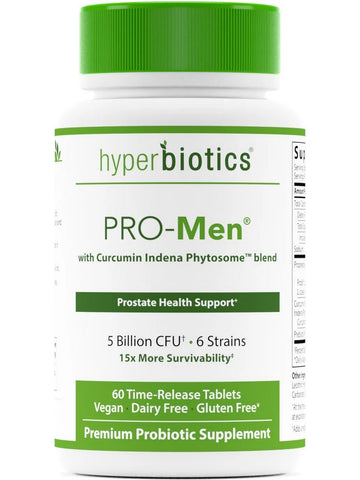 Hyperbiotics, PRO-Men with Curcumin Indena Phytosome blend, 60 Time-Release Tablets