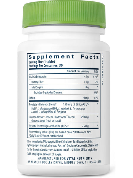 Hyperbiotics, PRO-Men with Curcumin Indena Phytosome blend, 30 Time-Release Tablets