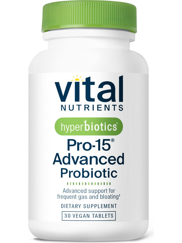 Hyperbiotics, PRO-15 Advanced with Kiwifruit, 30 Vegan Tablets