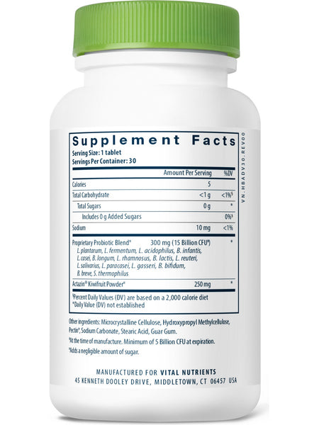 Hyperbiotics, PRO-15 Advanced with Kiwifruit, 30 Vegan Tablets