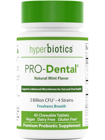 Hyperbiotics, PRO-Dental, Natural Mint, 45 Chewable Tablets