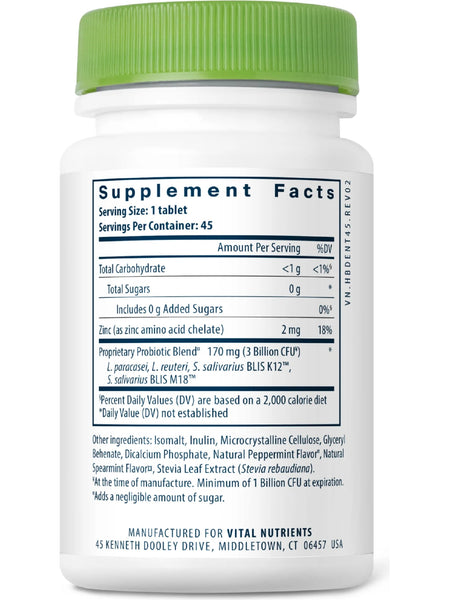 Hyperbiotics, PRO-Dental, Natural Mint, 45 Chewable Tablets