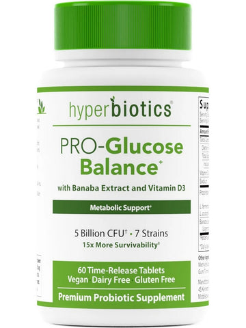 Hyperbiotics, PRO-Glucose Balance, 60 Time-Released Tablets