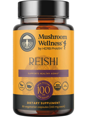 Herb Pharm, Mushroom Wellness Reishi, 90 vcaps