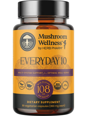 Herb Pharm, Mushroom Wellness Everyday 10, 90 vcaps