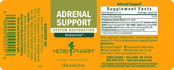 Herb Pharm, Adrenal Support, 1 fl oz