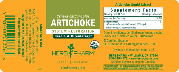 Herb Pharm, Artichoke, 1 fl oz