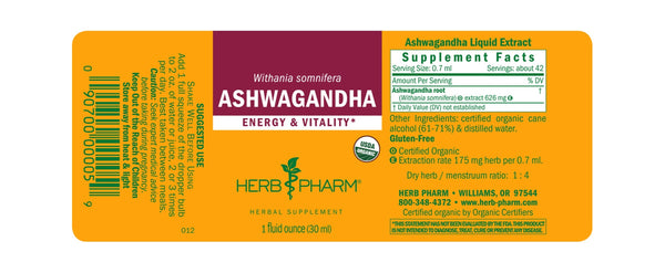 Herb Pharm, Ashwagandha, 8 fl oz