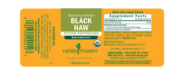 Herb Pharm, Black Haw, 1 fl oz