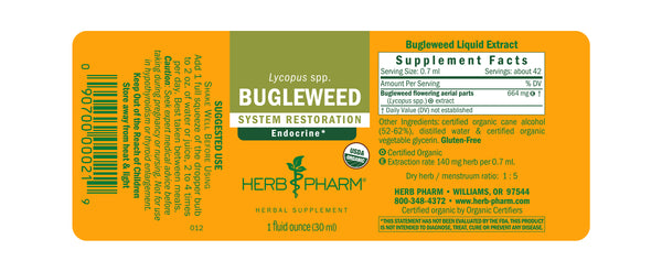 Herb Pharm, Bugleweed, 1 fl oz
