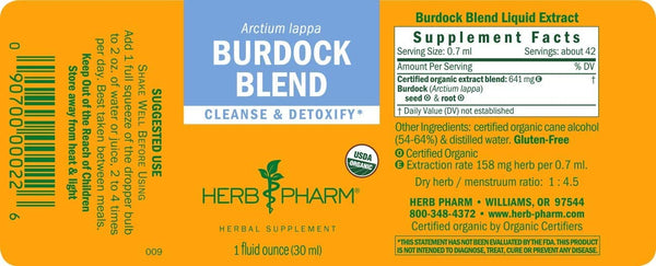 Herb Pharm, Burdock Blend, 1 fl oz