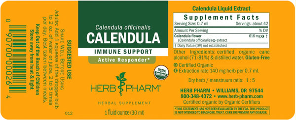 Herb Pharm, Calendula, 4 fl oz