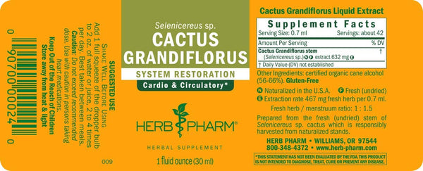 Herb Pharm, Cactus Grandiflorus, 1 fl oz