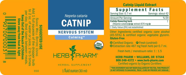 Herb Pharm, Catnip, 1 fl oz