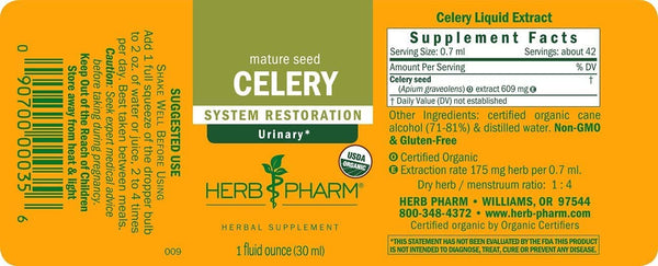 Herb Pharm, Celery, 1 fl oz