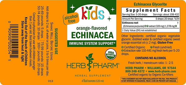 Herb Pharm, Kids Echinacea, 4 fl oz