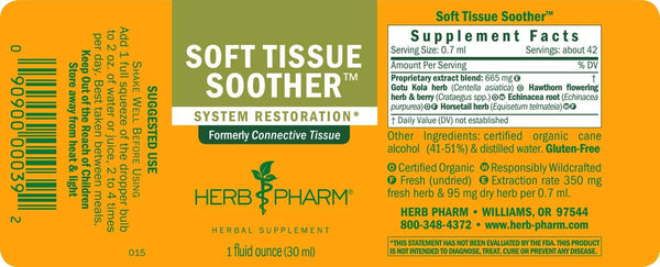 Herb Pharm, Soft Tissue Soother, 1 fl oz