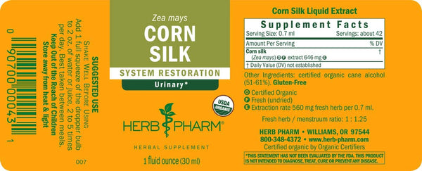 Herb Pharm, Corn Silk, 1 fl oz