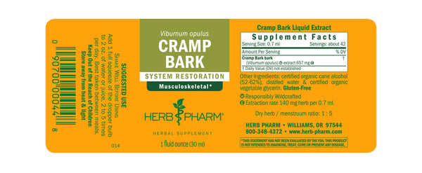 Herb Pharm, Cramp Bark, 1 fl oz