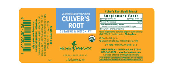 Herb Pharm, Culver's Root, 1 fl oz