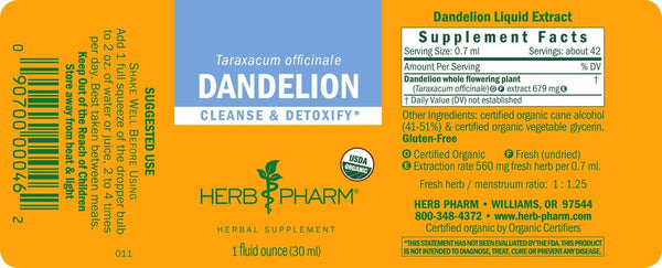 Herb Pharm, Dandelion, 1 fl oz