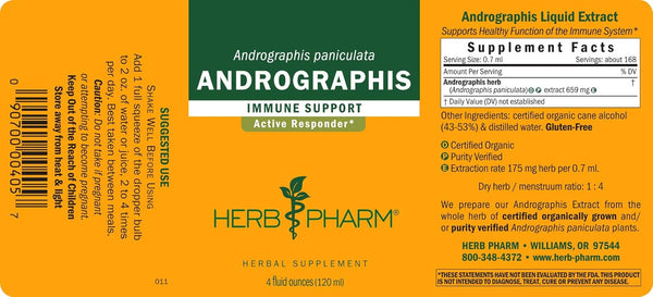 Herb Pharm, Andrographis, 4 fl oz