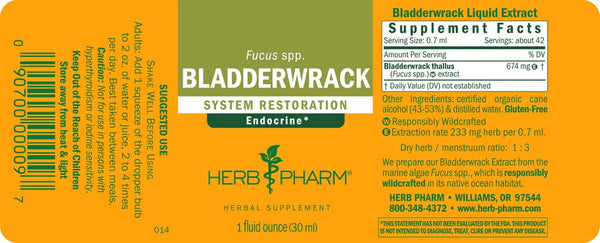 Herb Pharm, Bladderwrack, 1 fl oz