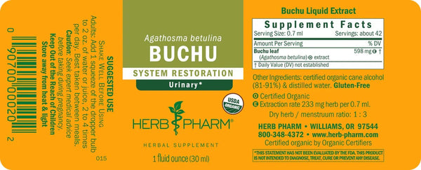 Herb Pharm, Buchu, 1 fl oz