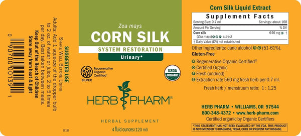 Herb Pharm, Corn Silk, 4 fl oz