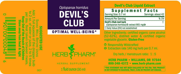 Herb Pharm, Devil's Club, 1 fl oz