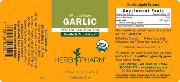 Herb Pharm, Garlic, 4 fl oz