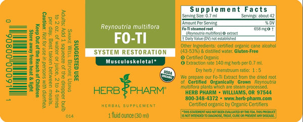 Herb Pharm, Fo-Ti, 1 fl oz